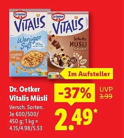 Dr. Oetker Vitalis Müsli