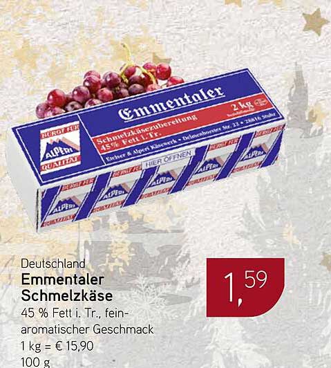 Emmentaler Schmelzkäse 2 kg