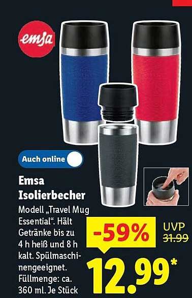 Emsa Isolierbecher „Travel Mug Essential“