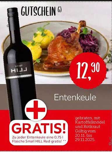 Entenkeule mit GRATIS HILL Red