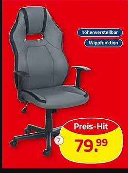Ergonomischer Bürostuhl mit Wippfunktion - Preis-Hit!