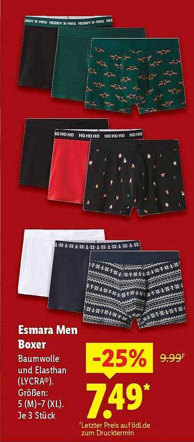 Esmara Men Boxer – 3 Stück für mehr Komfort