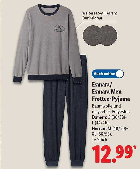 Esmara Men Frottée-Pyjama