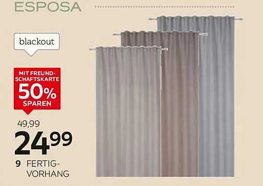 ESPOSA Blackout Fertigvorhang