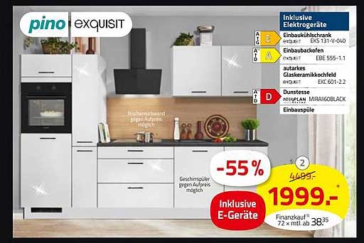 Exquisiter Küchenblock von pino - Inklusive Elektrogeräte