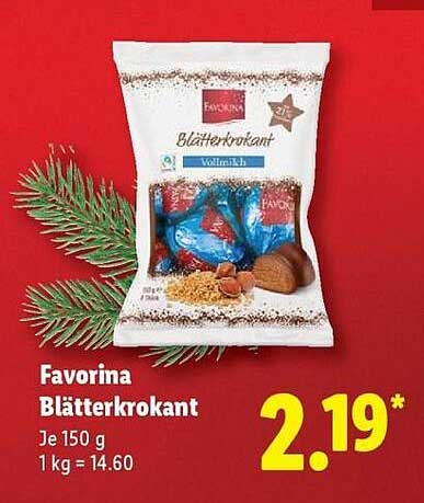 Favorina Blätterkrokant 150 g