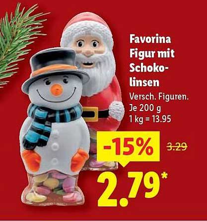 Favorina Figur mit Schokolinsen