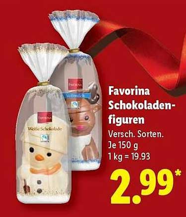 Favorina Schokoladenfiguren - Verschiedene Sorten, je 150 g