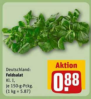 Feldsalat Kl. I, je 150-g-Packung