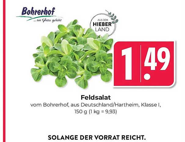 Feldsalat vom Bohrerhof, Klasse I, 150 g