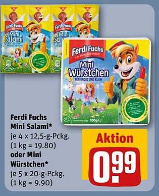 Ferdi Fuchs Mini Salami und Mini Würstchen