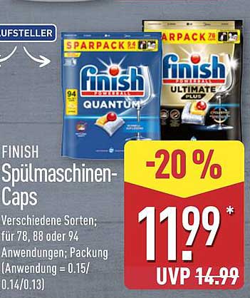 FINISH Spülmaschinen-Caps - 20% Rabatt!