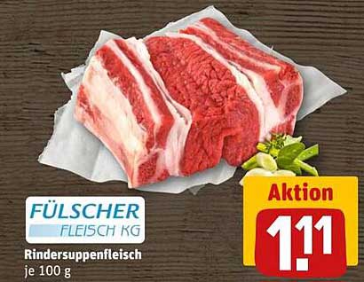 Fleischige Angebote: Rindersuppenfleisch von FÜLSCHER