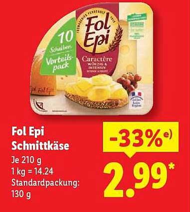 Fol Epi Schnittkäse - 10 Scheiben Vorteils-Pack