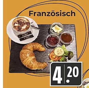 Französisches Frühstücksangebot