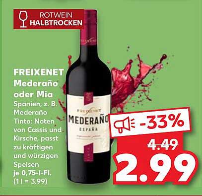 FREIXENET Mederaño halbtrocken 0,75 l