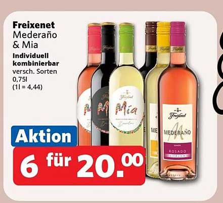 Freixenet Mederaño & Mia - 6 für 20,00 €