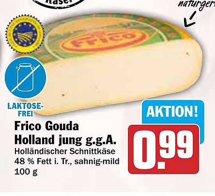 Frico Gouda Holland jung g.g.A. - Laktosefreier Käse