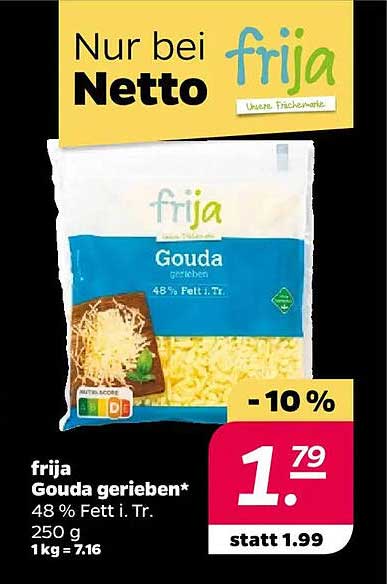 frija Gouda gerieben 250 g