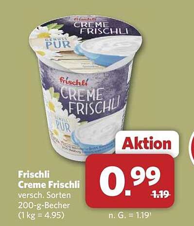 Frischli Creme Frischli – verschiedene Sorten 200-g-Becher