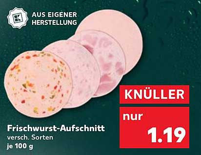 Frischwurst-Aufschnitt - Knüller Angebot