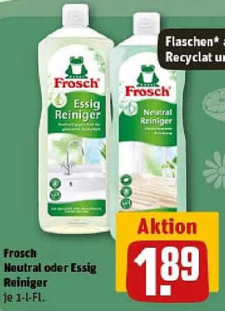 Frosch Neutral oder Essig Reiniger je 1-L-Fl.