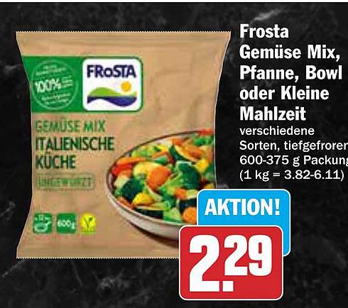 Frosta Gemüse Mix, Pfanne, Bowl oder Kleine Mahlzeit