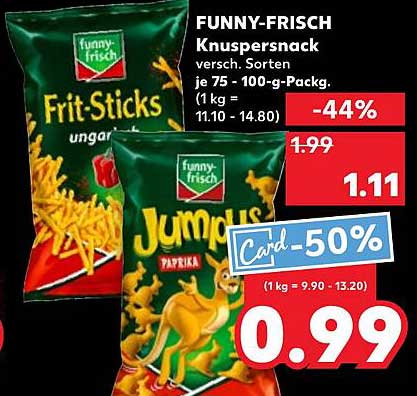 FUNNY-FRISCH Knuspersnack - verschiedene Sorten