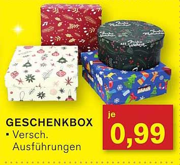 GESCHENKBOX - Versch. Ausführungen