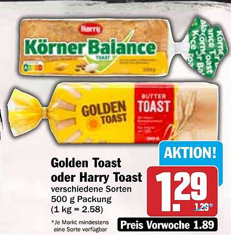 Golden Toast oder Harry Toast - verschiedene Sorten