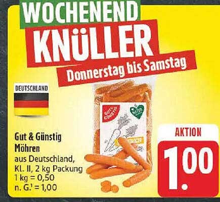 Gut & Günstig Möhren 2 kg