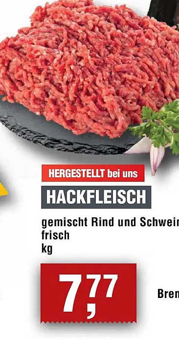 Hackfleisch gemischt Rind und Schwein frisch