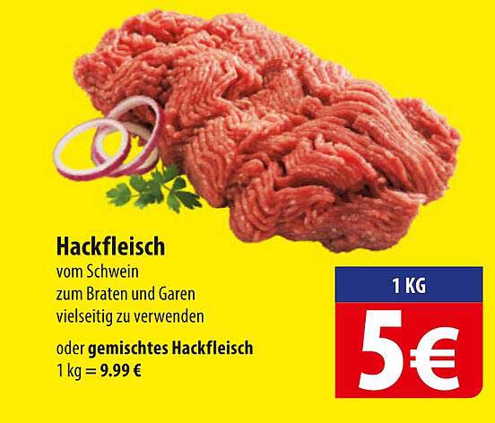 Hackfleisch vom Schwein - Vielseitig und Lecker