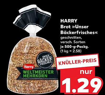 HARLY Brot »Unser Bäckerfrisches« 500-g-Packung
