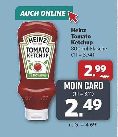 Heinz Tomato Ketchup 800-ml-Flasche