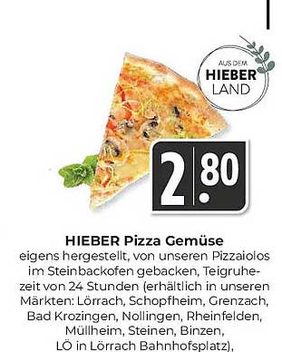 HIEBER Pizza Gemüse
