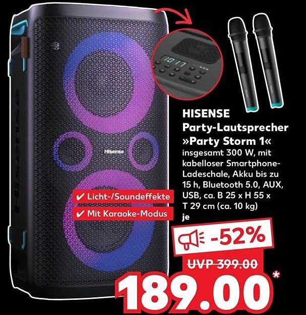 HISENSE Party-Lautsprecher »Party Storm 1«