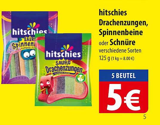 hitsches Drachenzungen, Spinnenbeine oder Schnüre - verschiedene Sorten (125 g)