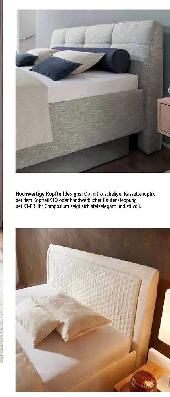 Hochwertige Kopfteilgestaltungen von Zurbrüggen