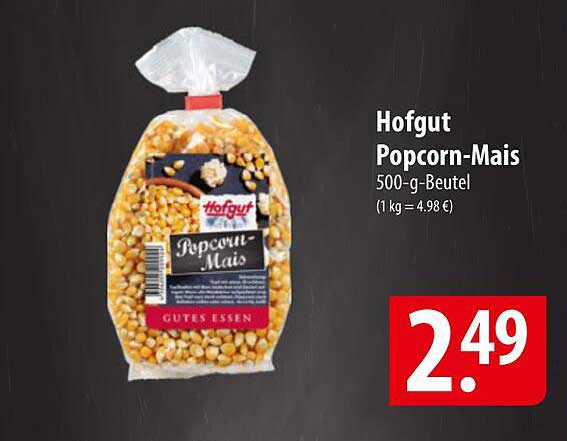 Hofgut Popcorn-Mais 500-g-Beutel
