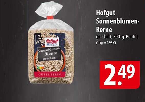 Hofgut Sonnenblumen-Kerne geschält, 500-g-Beutel