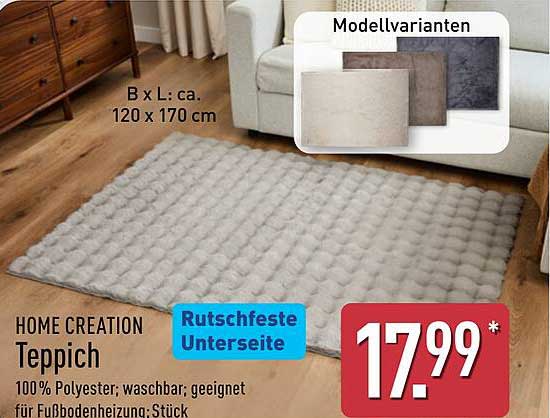 HOME CREATION Teppich 120 x 170 cm