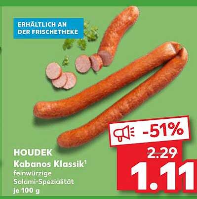 HOUDEK Kabanos Klassik - Feinwürzige Salami-Spezialität