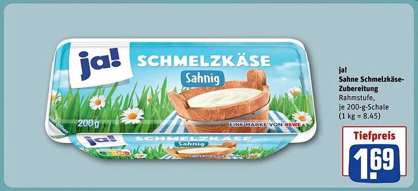 ja! Sahne Schmelzkäse-Zubereitung