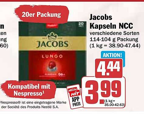 Jacobs Kapseln NCC 20er Packung - Verschiedene Sorten