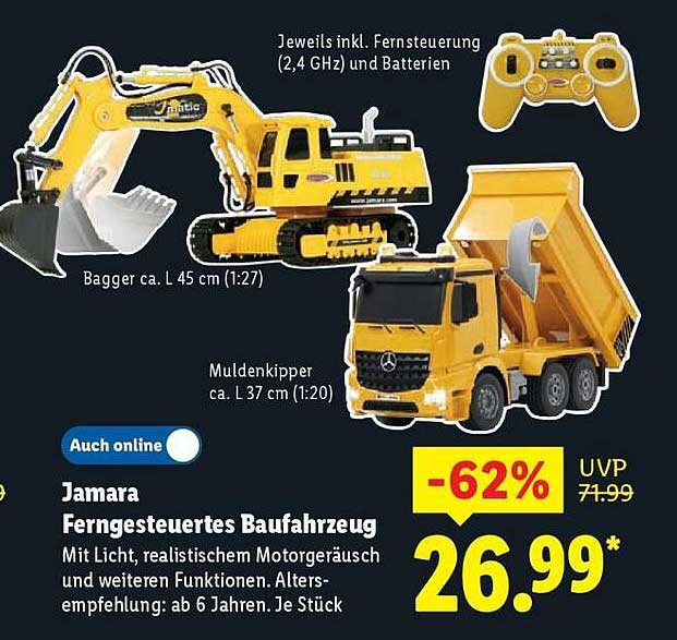 Jamara Ferngesteuertes Baufahrzeug