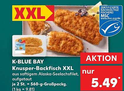 K-BLUE BAY Knusper-Backfisch XXL