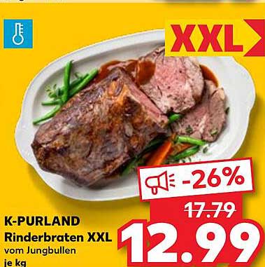 K-PURLAND Rinderbraten XXL vom Jungbullen je kg