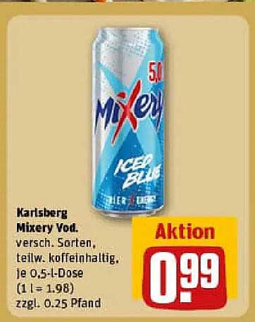 Karlsberg Mixery Vodka - verschiedene Sorten
