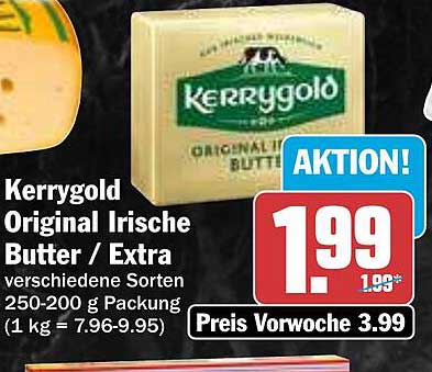 Kerrygold Original Irische Butter / Extra 250-200 g Packung